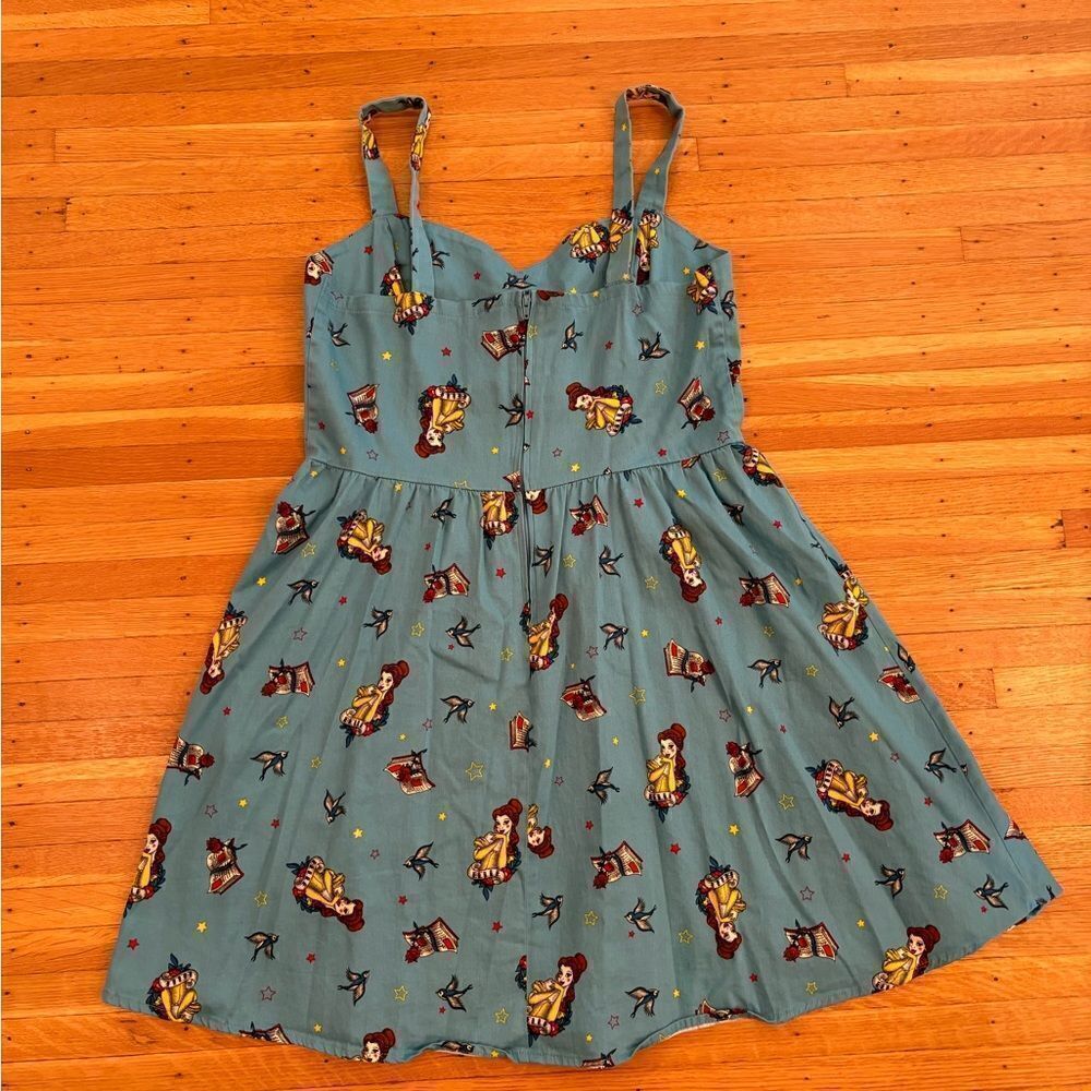 Disney Beauty And The Beast Belle Blue Sleeveless… - image 2